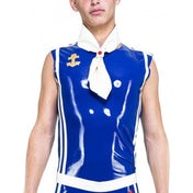 Latex Sailor Vest Top