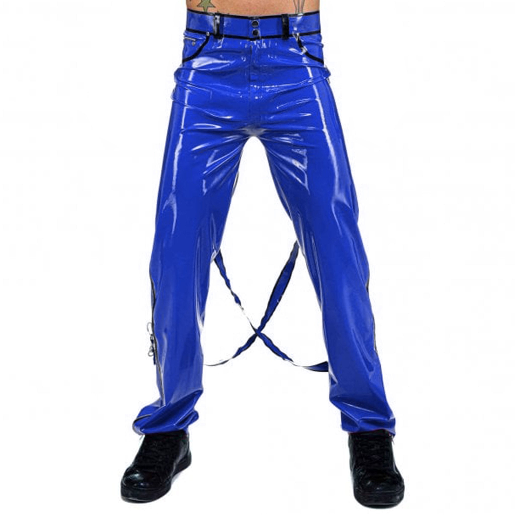 Latex Bondage Pants With Detachable Straps  34
