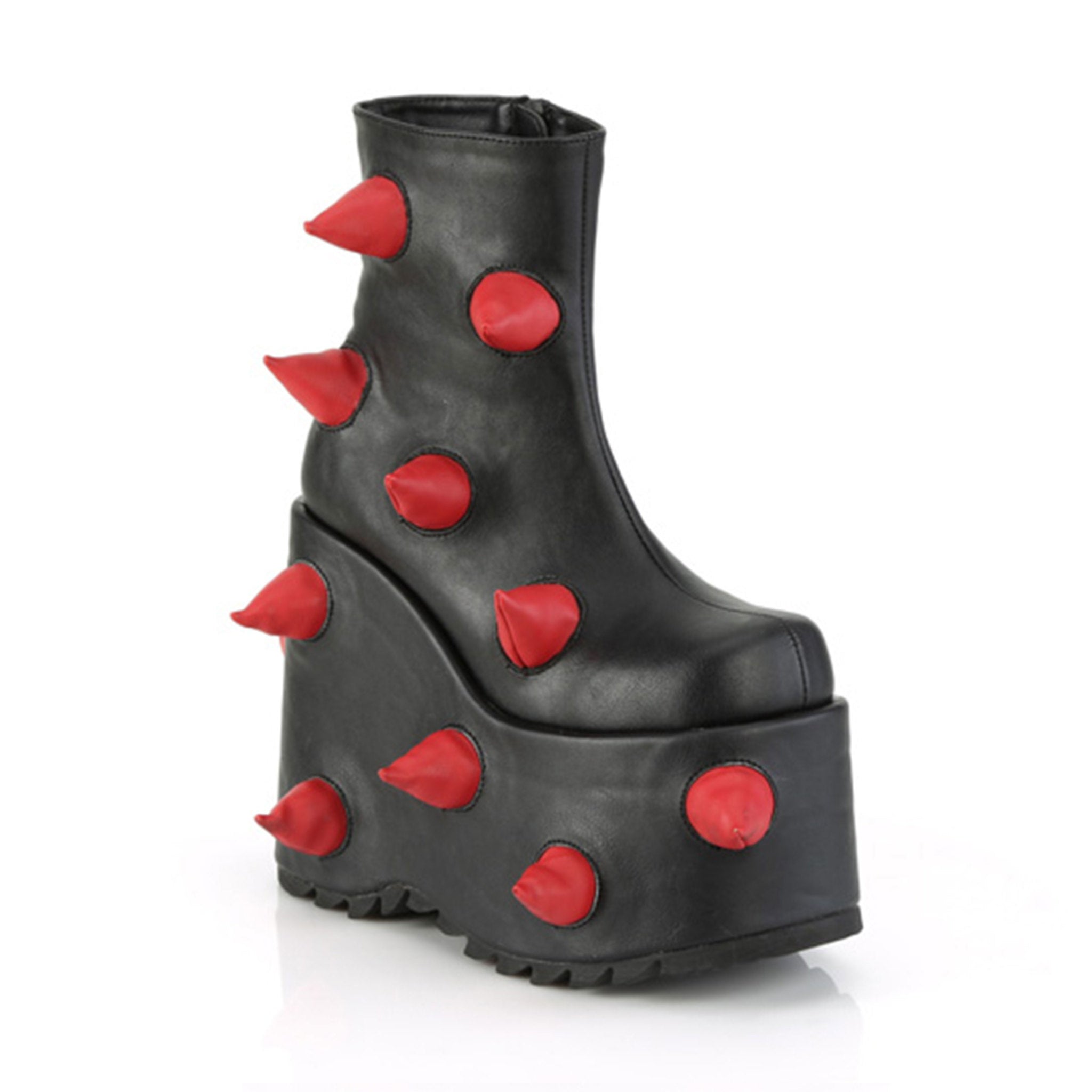 Platform Ankle Boots With Spikes