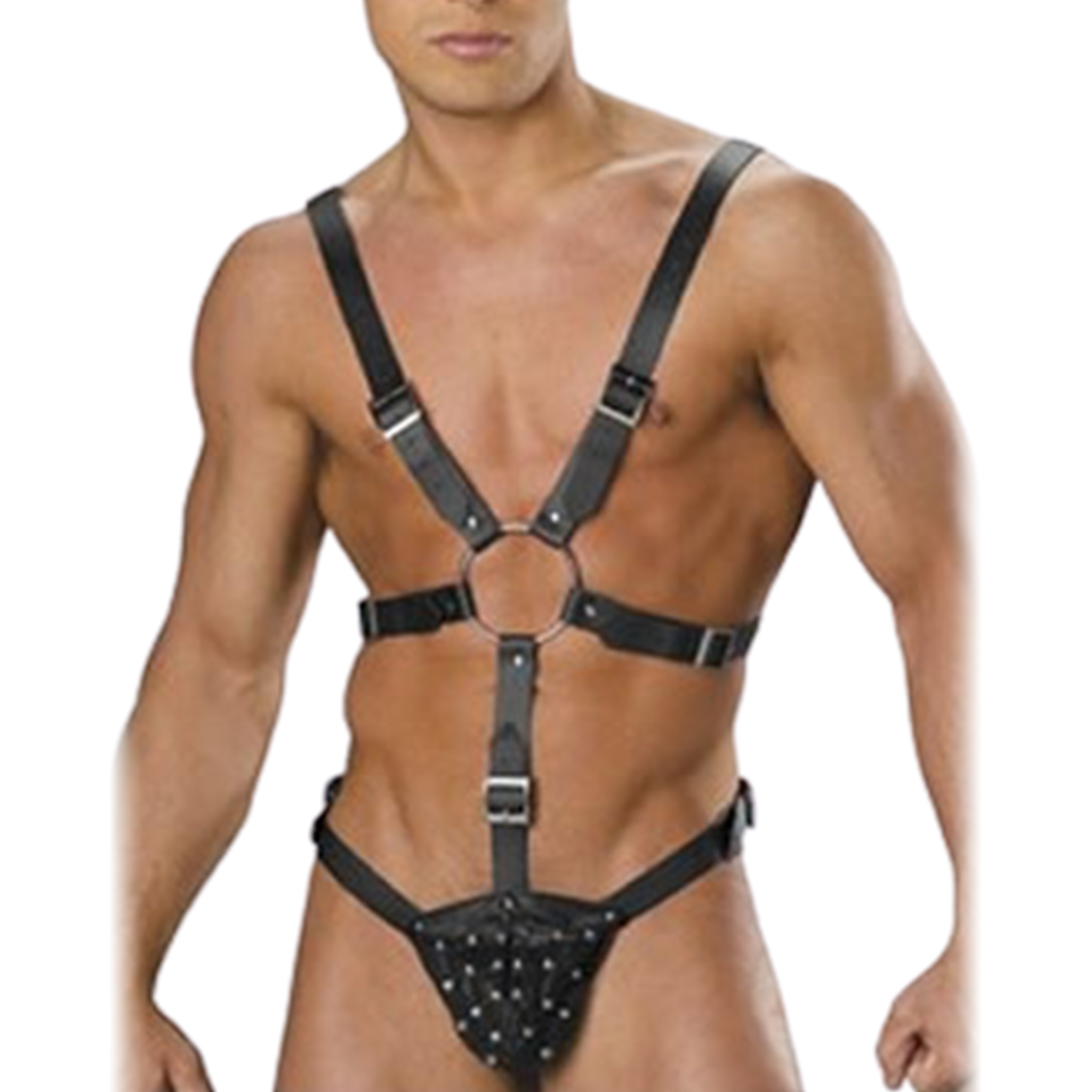Studded Pouch Body Harness
