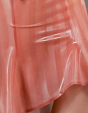 Latex Spanking Skirt with Open Back