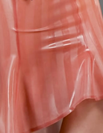 Latex Spanking Skirt with Open Back
