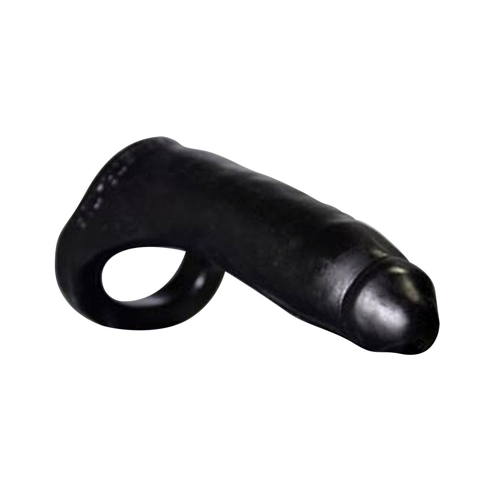 Oxballs Penetrator Silicone Cock Ring Dildo 7in - Black – Fetish Factory