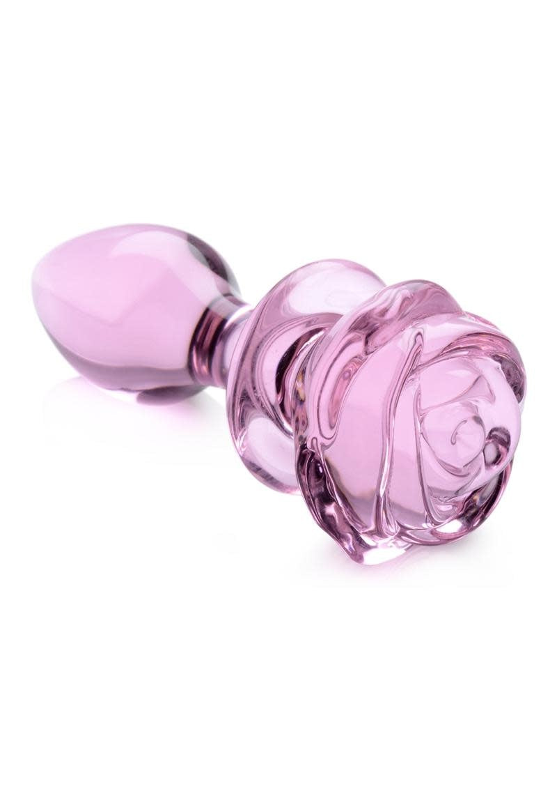 Booty Sparks Rose Glass Anal Plug Fetish Factory Booty Sparks Rose Glass Anal Plug Fetish Factory