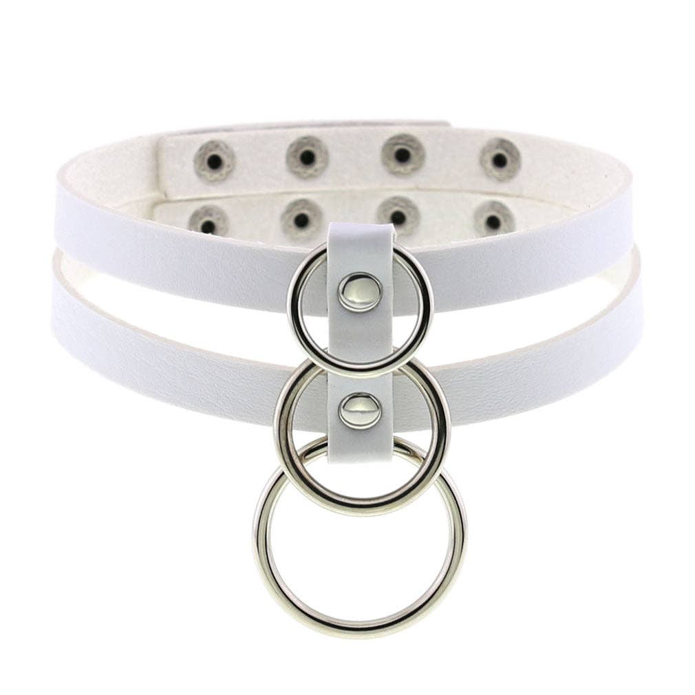 Leather O-Ring Choker