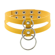 Leather O-Ring Choker