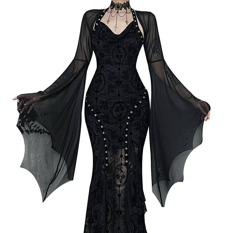 Batwing Sleeve Sheer Sunscreen Top