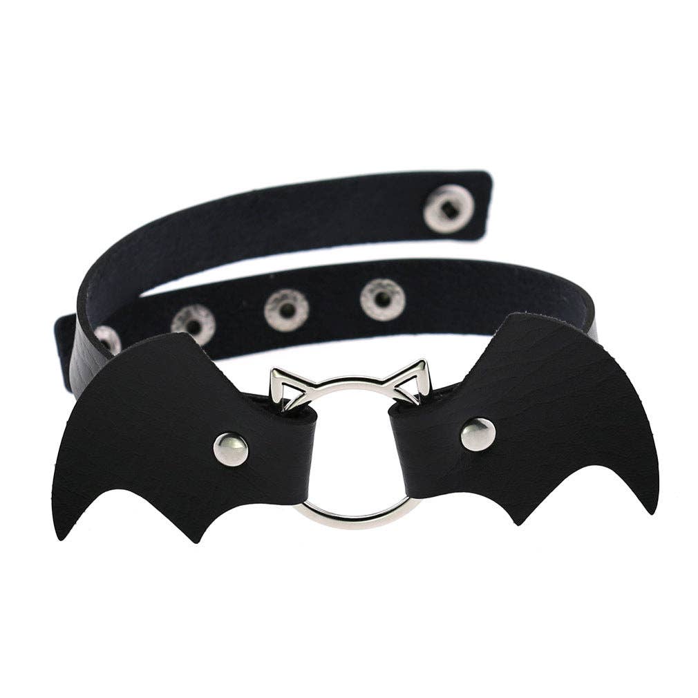 Bat Leather Choker