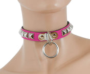 STUDDED BONDAGE CHOKER