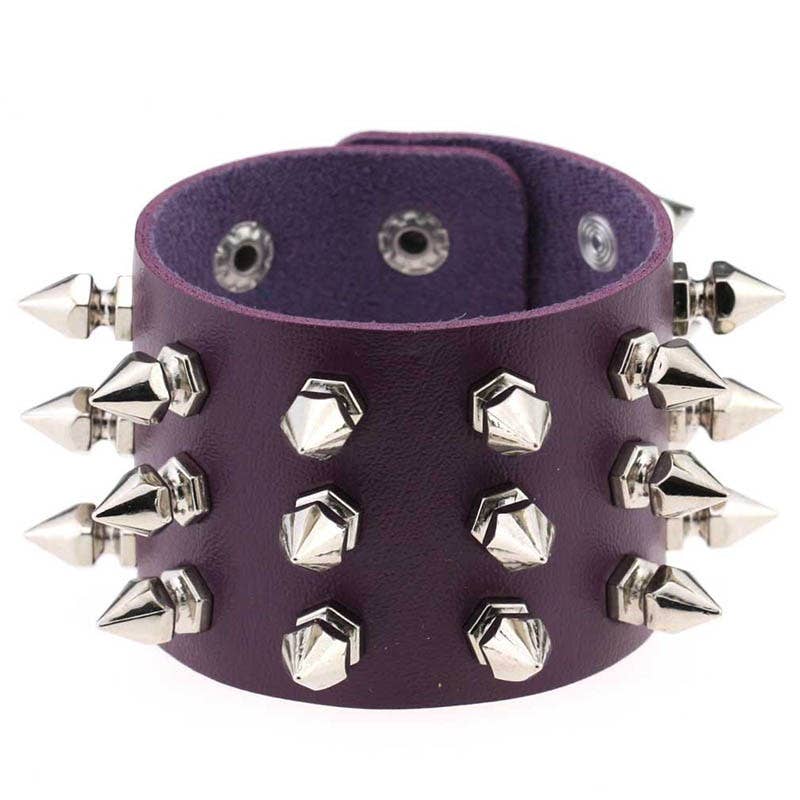 Gothic Punk Stud PU Bracelet