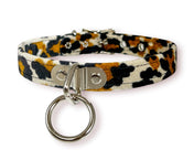 FUZZY LEOPARD BONDAGE CHOKER
