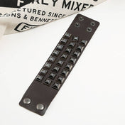 Leather Bracelet Geometric Design