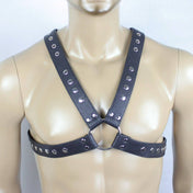 Chest Harness - X-Cross PVC Vegan Leather