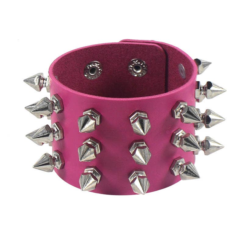 Gothic Punk Stud PU Bracelet