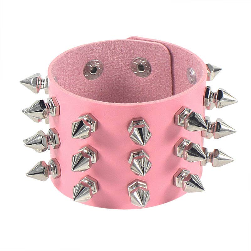 Gothic Punk Stud PU Bracelet