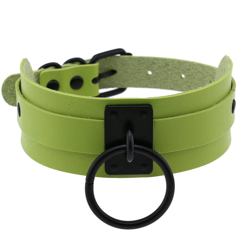 PU Leather Choker w/ Large O-Ring