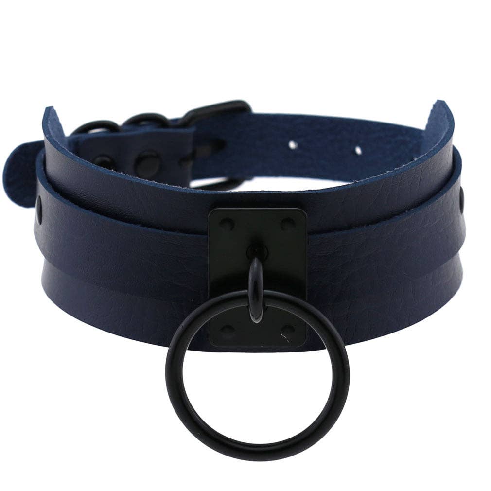 PU Leather Choker w/ Large O-Ring
