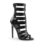 PVC Strappy Cage High Heel Sandals