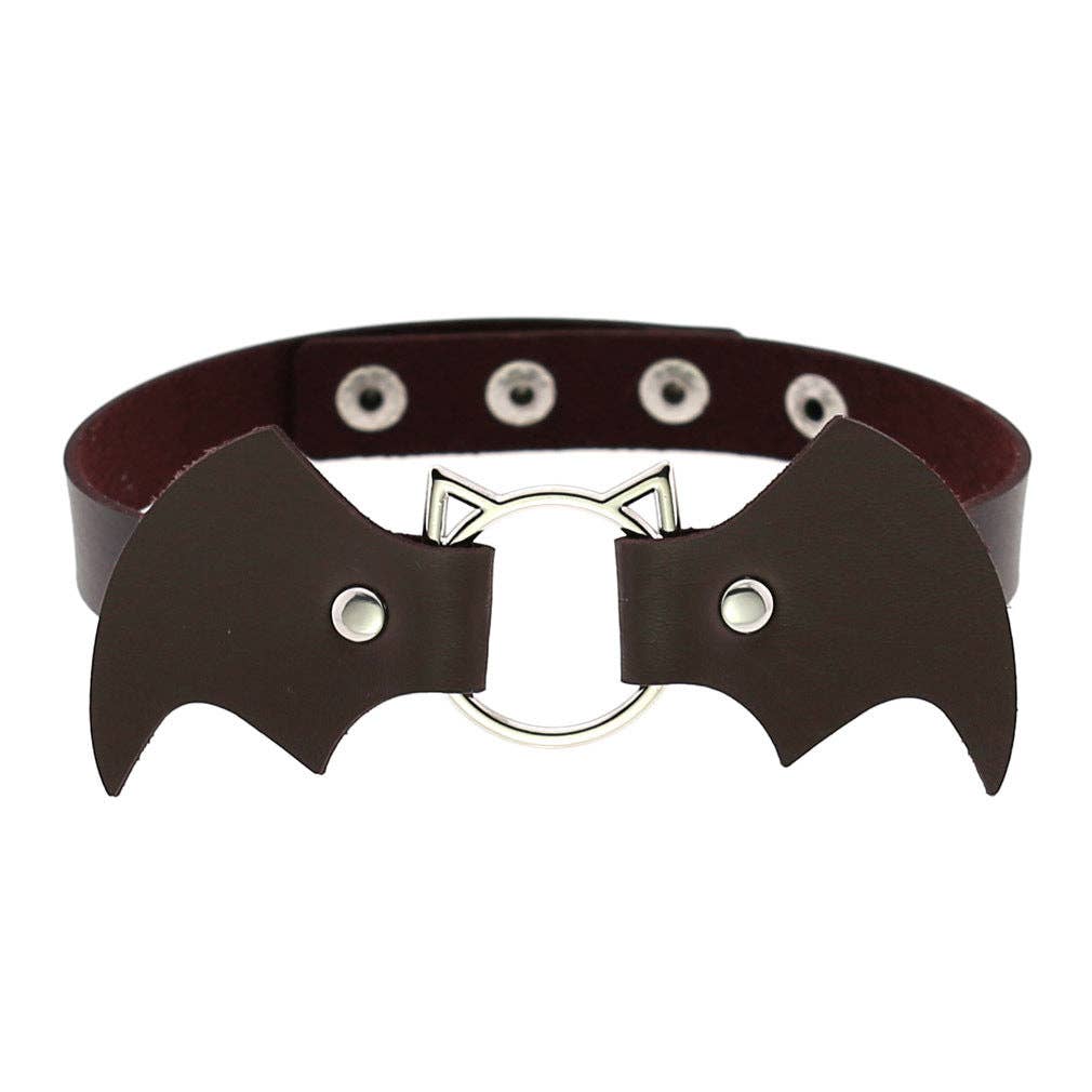 Bat Leather Choker