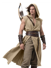 Men's Viking Hooded Sleeveless Coat