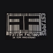 Cotton apparel tops shirt t-shirt tshirt shortsleeve short-sleeve sleeves sleeved crewneck crew-neck branded branding ff-logo logo-gear FFW28 28-anniversary barcode-logo barcode cool unapologetic exclusive fetish fashion alt-fashion punk rock goth gothic cyber cyberpunk kink kinky kinkwear kinkster gifts unisex black white