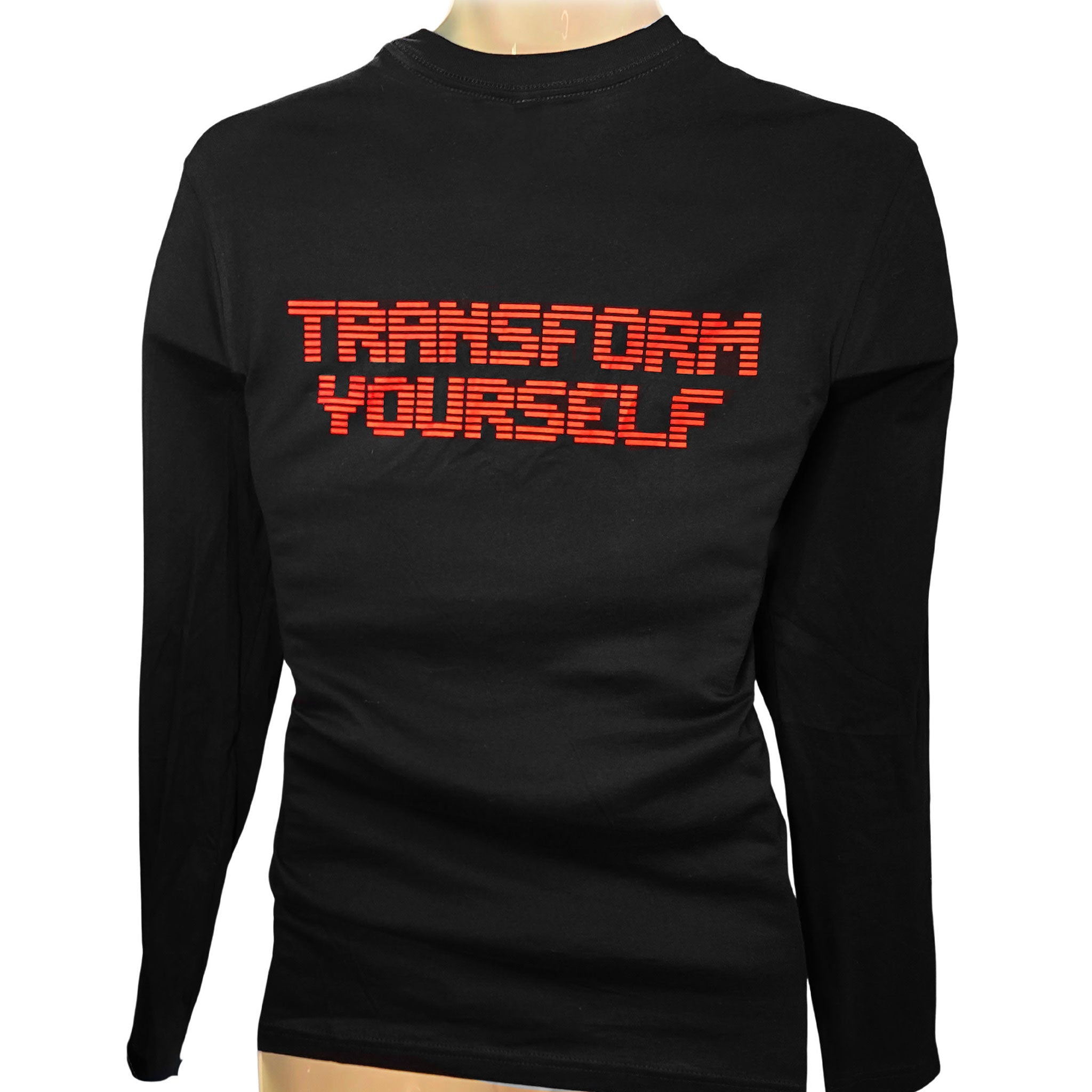 Cotton apparel top shirt long-sleeve longsleeve sleeved sleeves crewneck crew-neck branded branding ff-logo logo-gear barcode-logo FFW28 28-year transform-yourself unapologetic bold stylish kink kinky kinkster fetish fashion alt-fashion punk rock goth gothic gifts unisex black