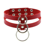 Leather O-Ring Choker