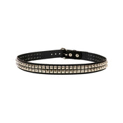 Leather vegan belt studs stud studded pyramid rounded fashion alt-fashion punk-rock punk aesthetic accessories black silver
