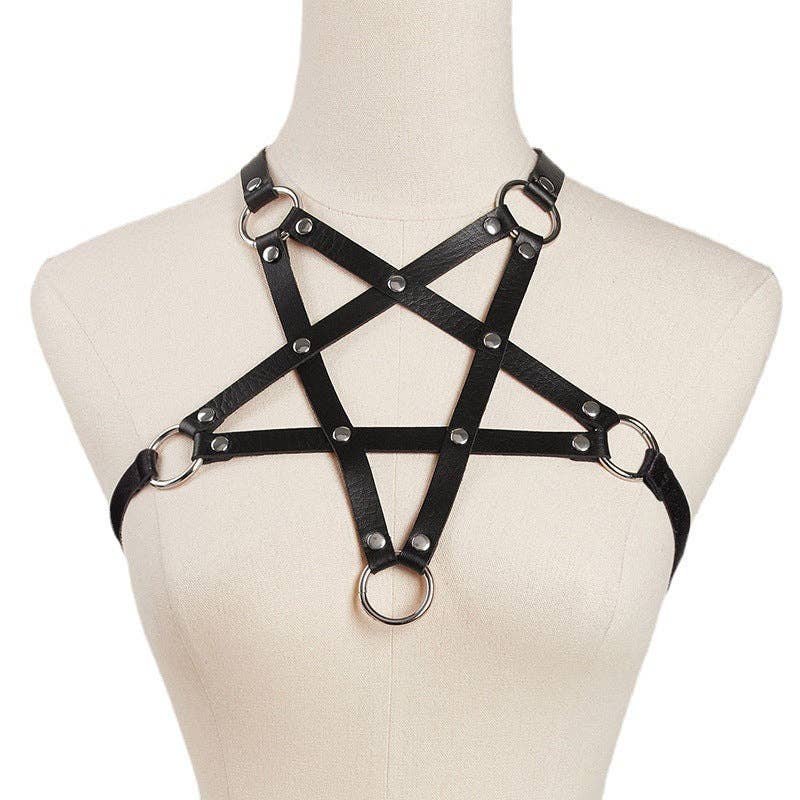 Pentagram Shaped Harness Chest Wrap