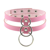 Leather O-Ring Choker