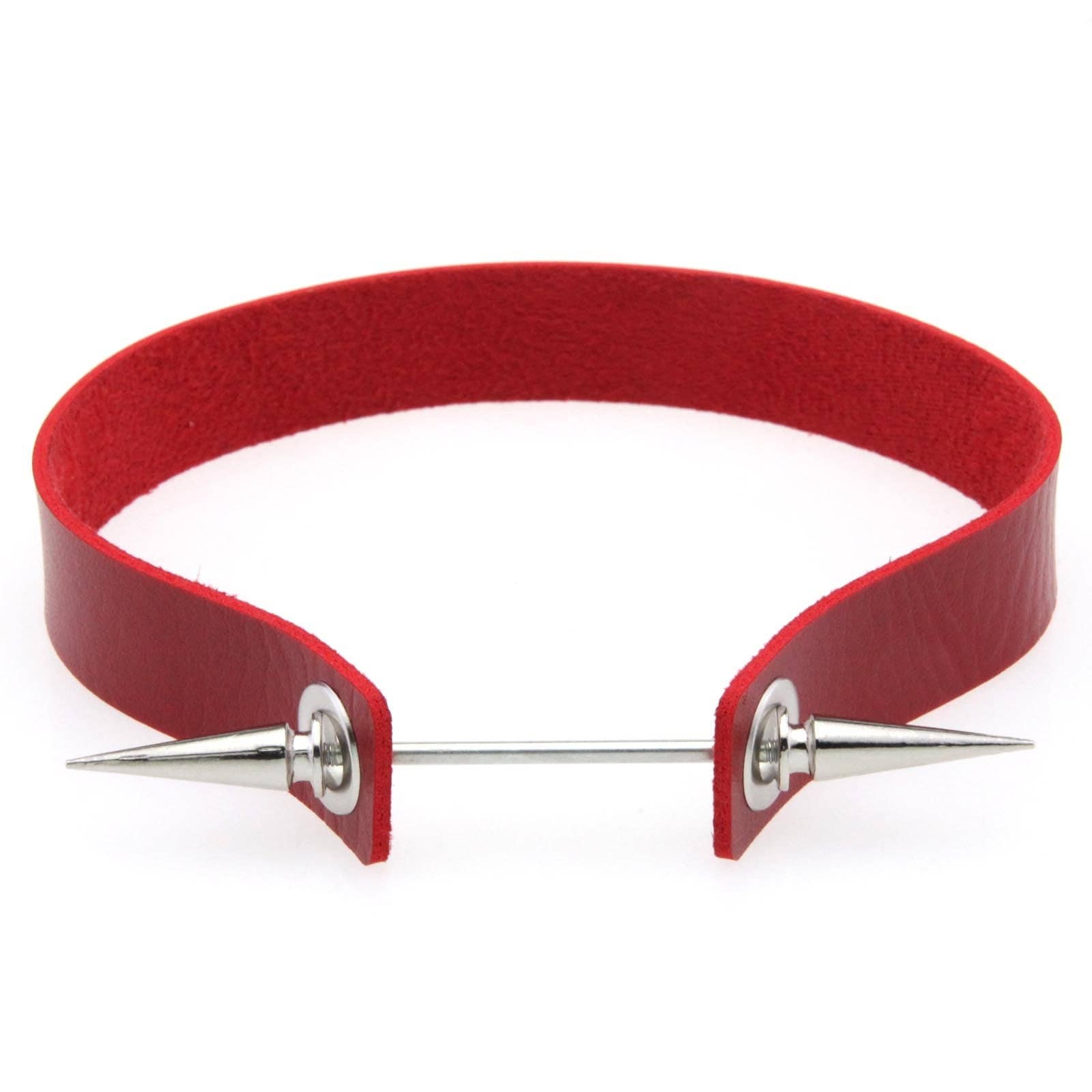 Spike Studded Leather Choker