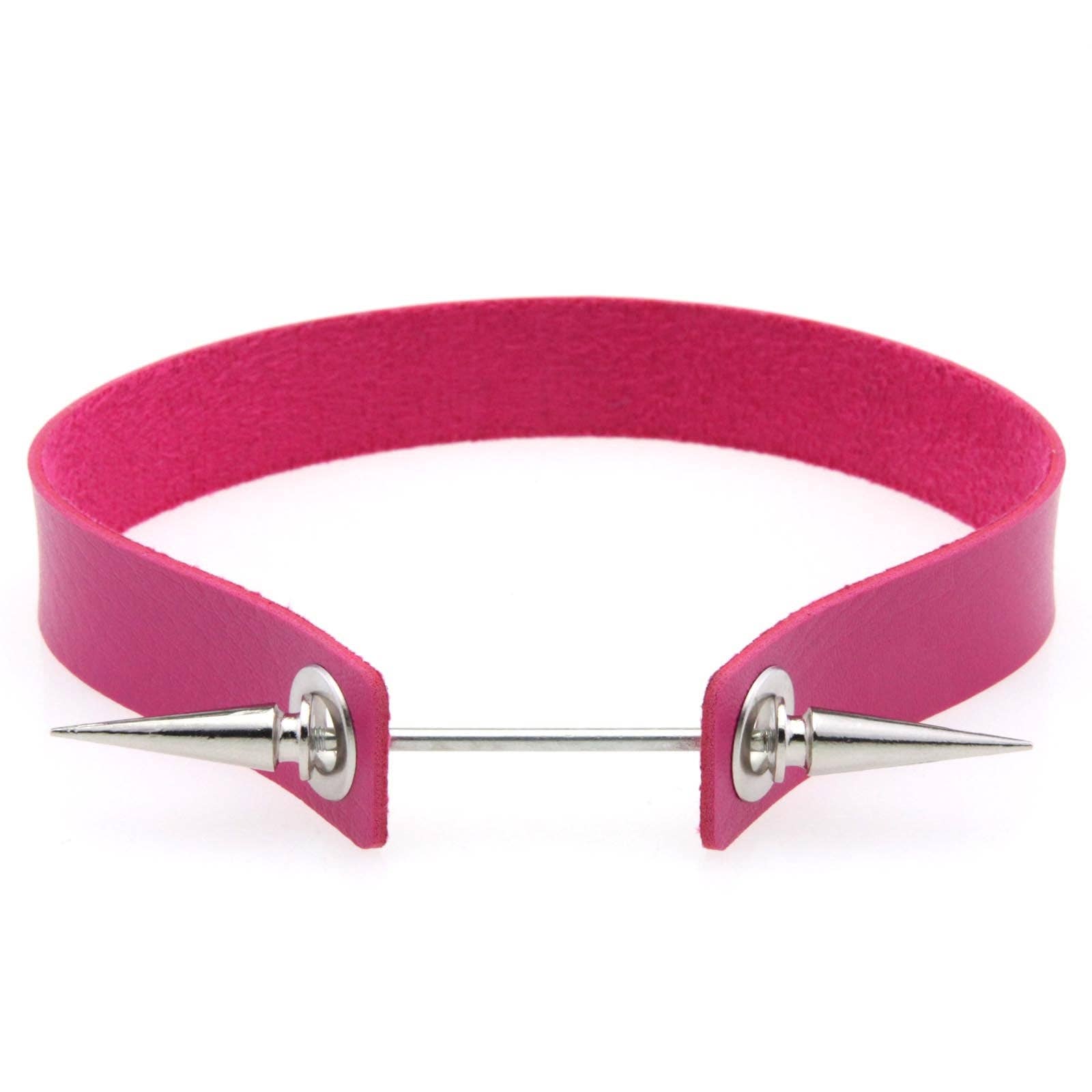 Spike Studded Leather Choker