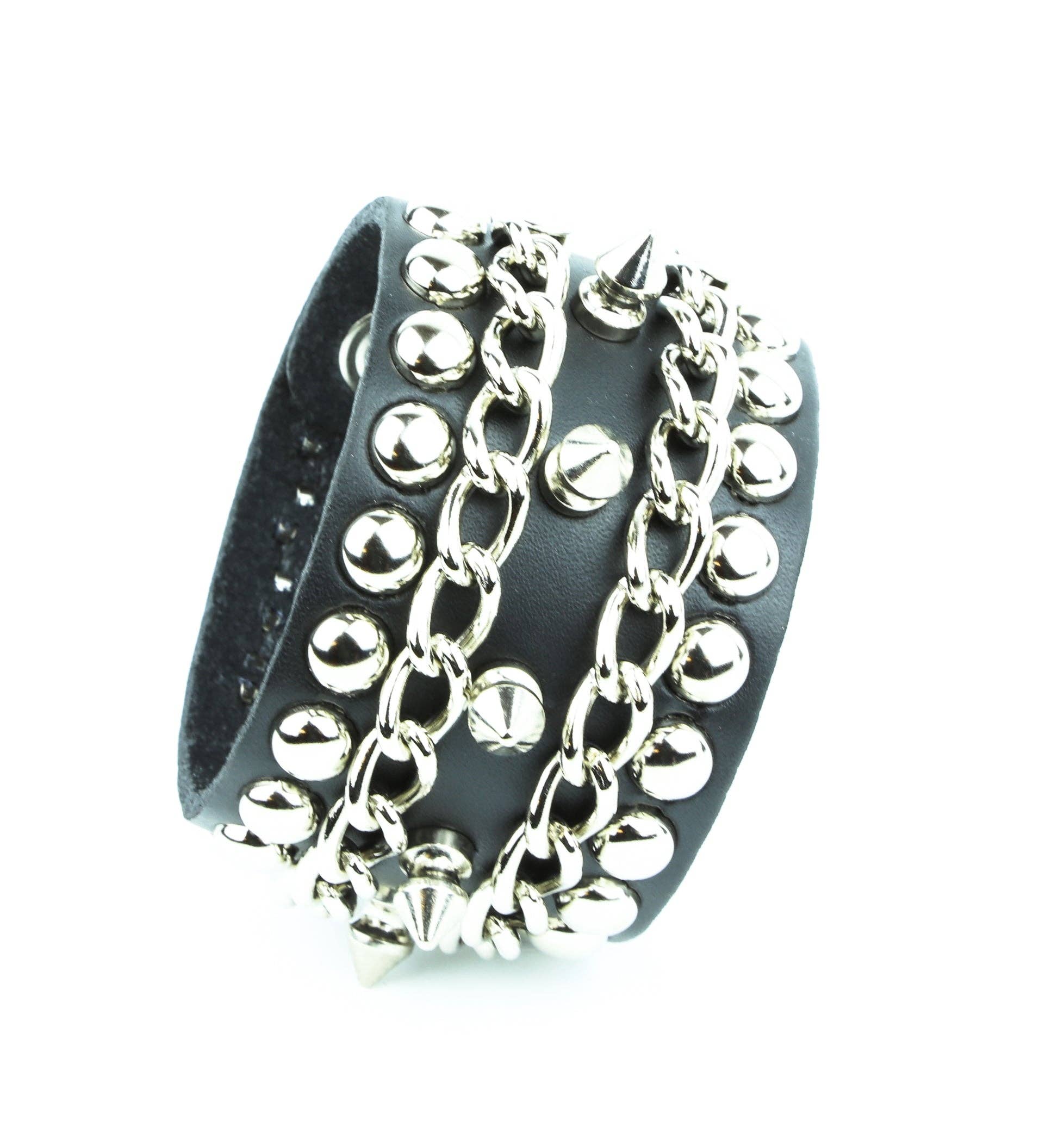 Chain Spike Studded Bracelet