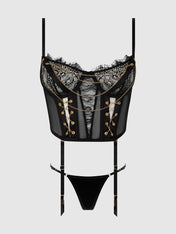 Lace & Chain Bustier & G-String Set