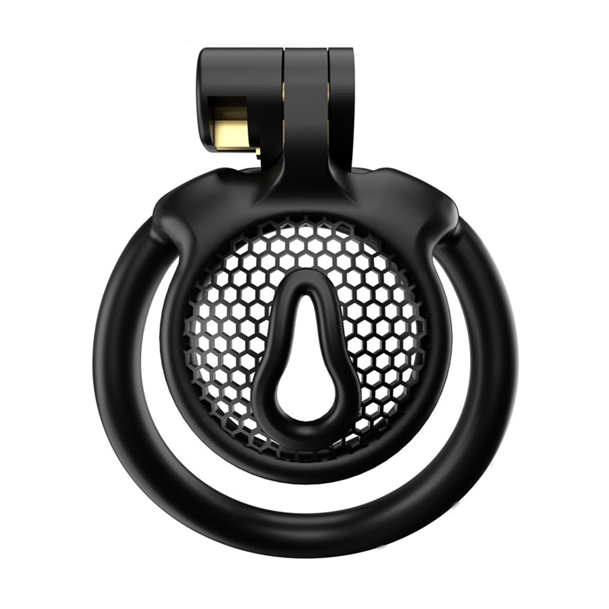 Nylon nylon-resin plastic accessories chastity male-chastity cock cage cock-cage shield-cage cockring cock-ring ring arched-cockring cock&ball cock-and-ball cnb locking lockable magic-lock hexagonal honeycomb honey-comb 3d mini miniature smooth sturdy durable comfortable compact sleek lightweight breathable ergonomic bondage bdsm kink kinky kinky-play kinky-toys adult-toys male masculine masc mens menswear guys dudes femboy fem-boy black