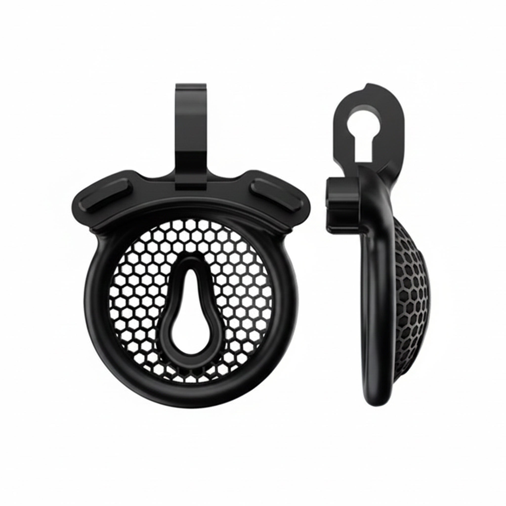 Nylon nylon-resin plastic accessories chastity male-chastity cock cage cock-cage shield-cage cockring cock-ring ring arched-cockring cock&ball cock-and-ball cnb locking lockable magic-lock hexagonal honeycomb honey-comb 3d mini miniature smooth sturdy durable comfortable compact sleek lightweight breathable ergonomic bondage bdsm kink kinky kinky-play kinky-toys adult-toys male masculine masc mens menswear guys dudes femboy fem-boy black