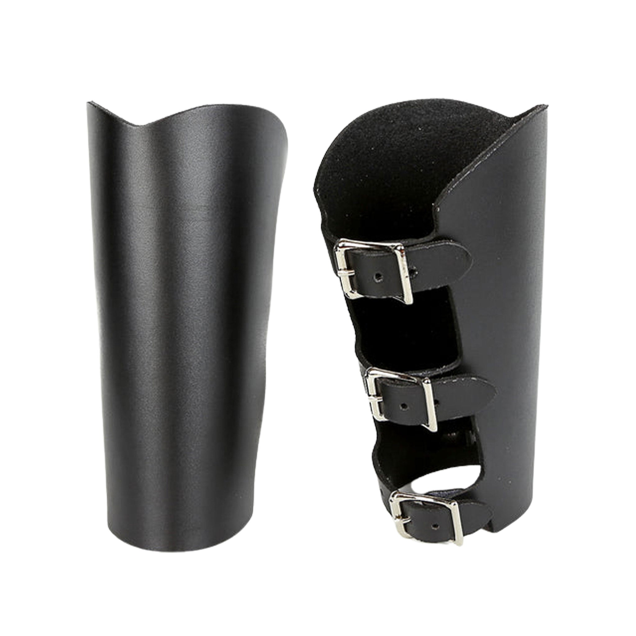 Leather faux forearm armband arm band arm-band arm-gear gear stabilizer stabilize protect protector hardcore hard-core hard core rave-wear ravewear rockstar rock-star triple buckle adjustable ergonomic cosplay costumes fetish-fashion fashion alt-fashion accessories black