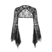 Sexy Lace Batwing Sleeve Open Front Top