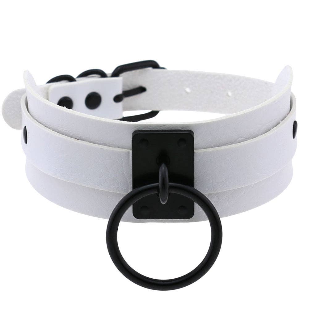 PU Leather Choker w/ Large O-Ring