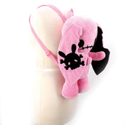 Pink Naughty Bunny Stuffed Backpack