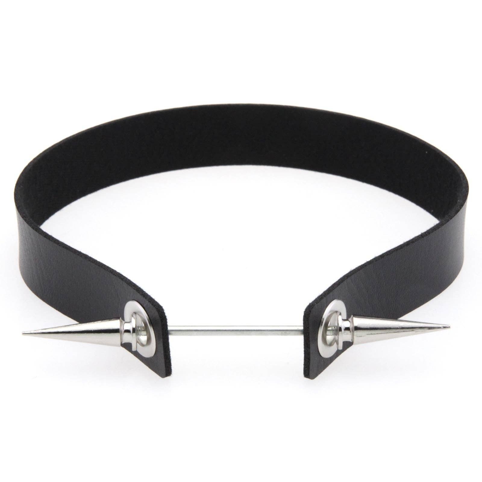 Spike Studded Leather Choker
