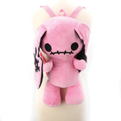 Pink Naughty Bunny Stuffed Backpack
