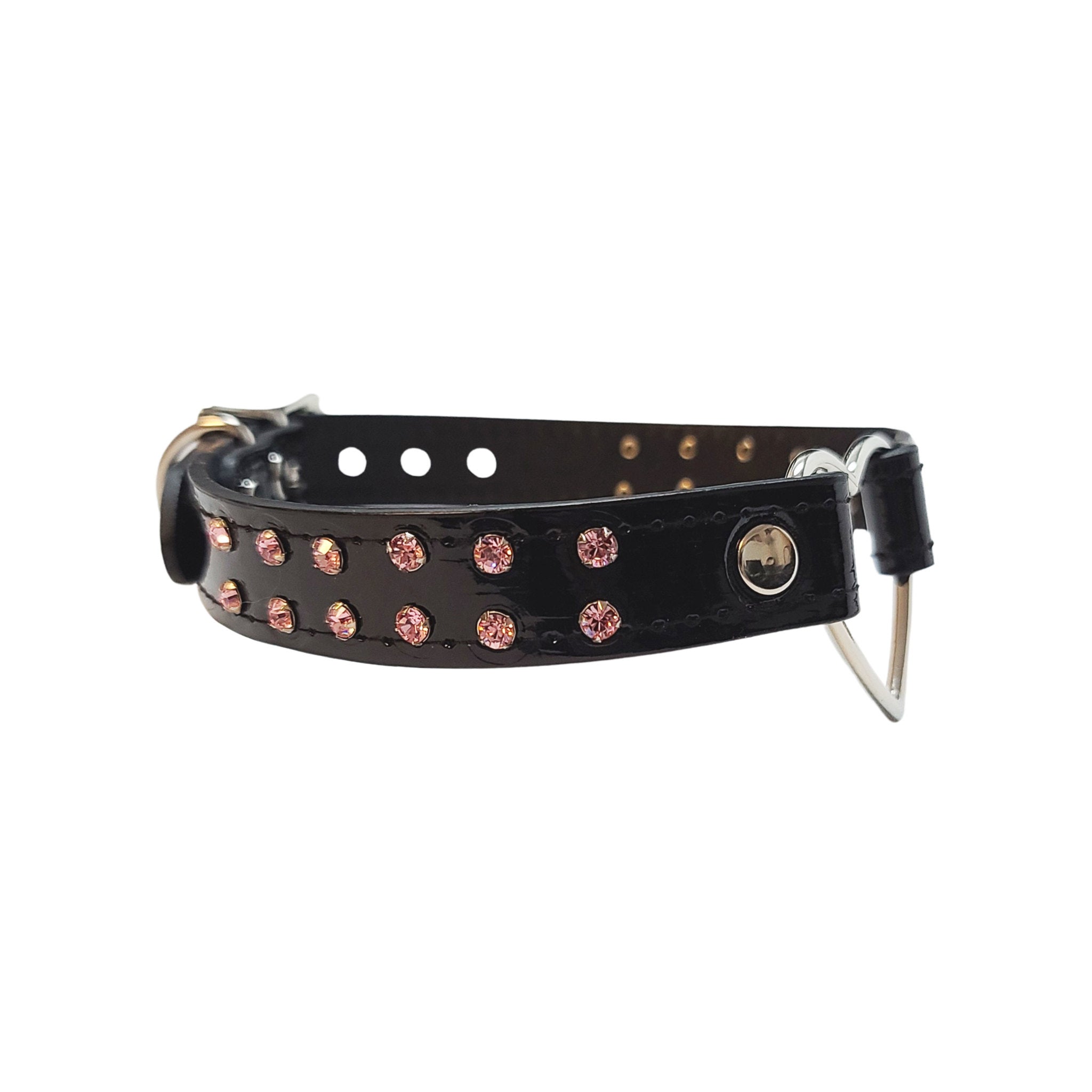 Heart Choker with Double Row Rhinestones