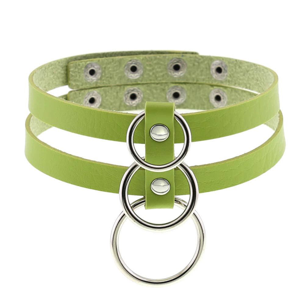 Leather O-Ring Choker