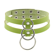 Leather O-Ring Choker