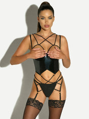 Rope Ties Strappy Lingerie Set
