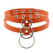 Leather O-Ring Choker