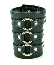 3 Ring Short Gauntlet Style Bracelet