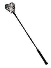 Exotic Leather Heart Riding Crop