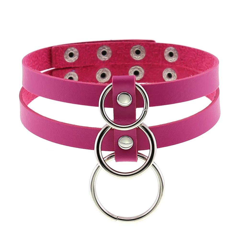 Leather O-Ring Choker